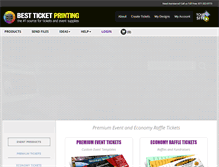 Tablet Screenshot of bestticketprinting.com